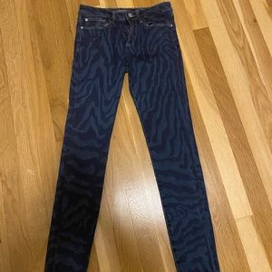 Tiger print jeans